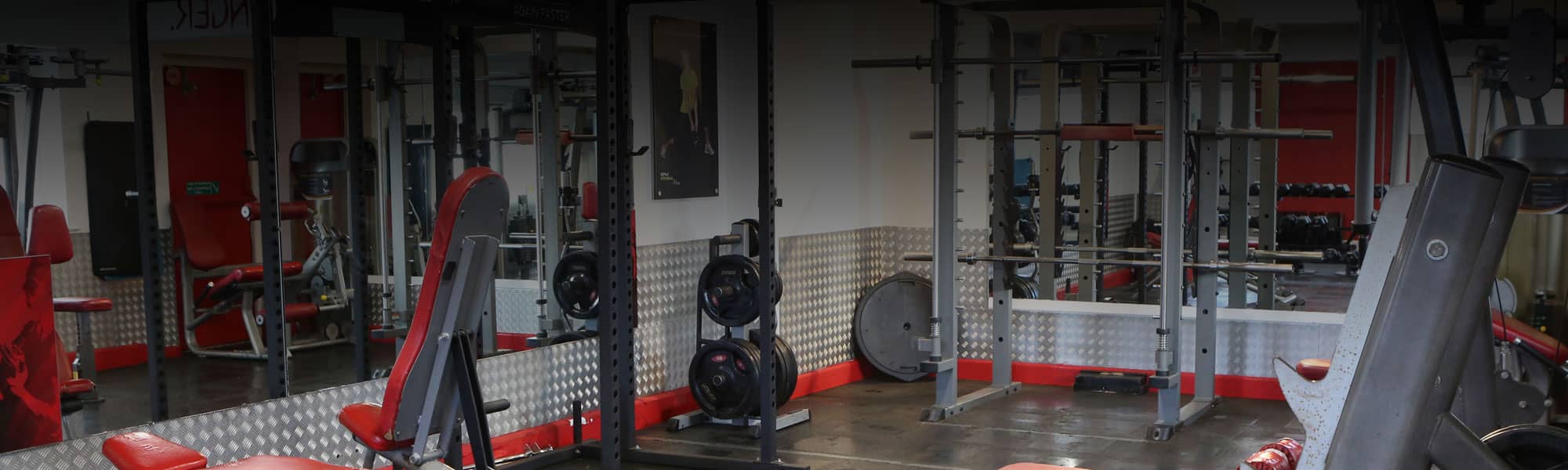 Weights area in Wrexham gym